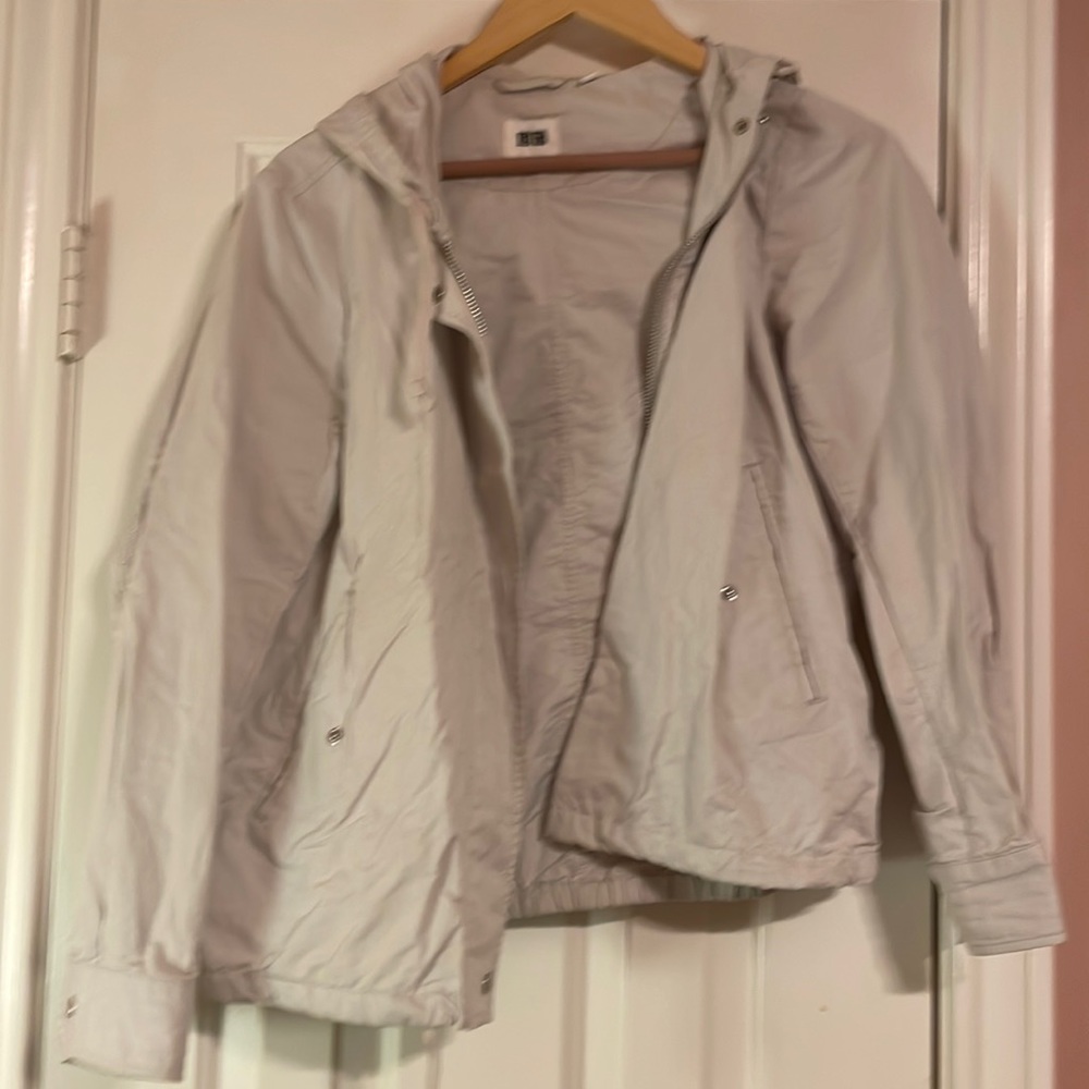 Light tan “old man beach walking” wind breaker